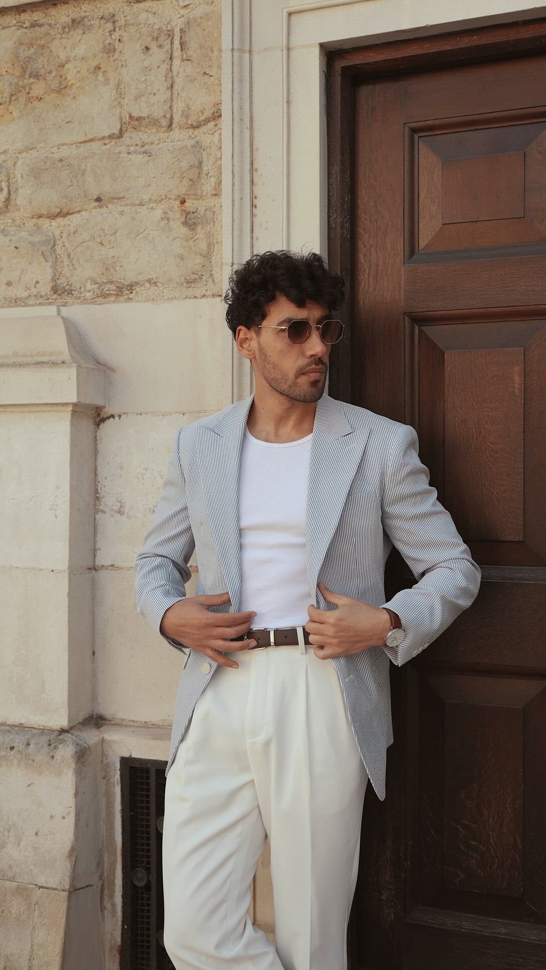 Veste en seersucker de nylon avec poche zippée | Armani Exchange Veste en seersucker de nylon avec poche zippée | Armani Exchange