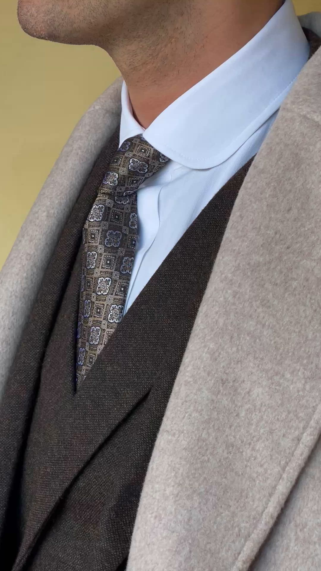 CLANE BODY HAND CHESTER COAT ブラウン M HMMA10029A-BEIGE-KHA126451282.